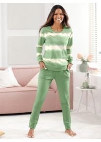 feel good Damen Rundhalsshirt "Shirt", Gr. 48, grün, 60% Baumwolle, 40% Polyester, gemustert, mehrfarbig, gestreift, Shirts