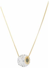 Firetti Damen Kette mit Anhänger "Schmuck Geschenk Gold 585 Halsschmuck Halskette Goldkette Glitzer", Gelbgold 585, L: 45cm B: 0,5mm, gold, Gelbgold