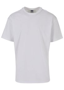 Urban Classics Herren T-Shirt "Urban Classics Herren Oversized Inside Out Tee", weiß, casual, Gr. M, unifarben, 100% Baumwolle, Shirts