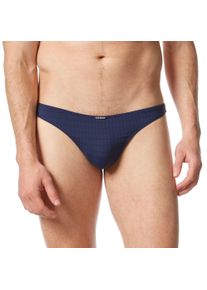 Bruno Banani Herren String "CHECK LINE 2.0 STRING", Gr. 4, blau, Obermaterial: 90% Polyamid, 7% Elasthan, 3% sonstige Fasern, kariert, Unterhosen