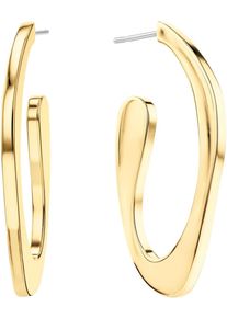 Calvin Klein Damen Paar Creolen "HARMONIOUS CONNECTION, 35000688, 35000689", Edelstahl, gold, Edelstahl, Ohrringe, mit Glasstein
