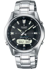 CASIO FUNK Herren Funkchronograph "LCW-M100DSE-1AER", silber, Armbanduhren, Solaruhr, Armbanduhr, Herrenuhr, Funkuhr, Edelstahlarmband, Weltzeit