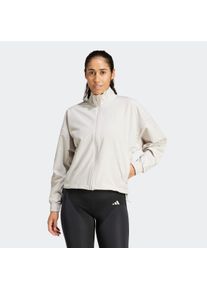 Damen Blouson "PACER W JACKET", grau, sportlich, Gr. XXL, adidas Performance, Obermaterial: 88% Polyester, 12% Elasthan, Jacken, leichte