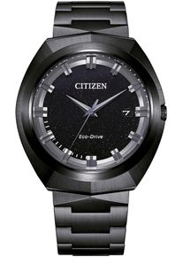 Citizen Herren Solaruhr, schwarz, Armbanduhren, Armbanduhr, Herrenuhr, Datum, Saphirglas, Edelstahlarmband