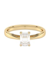 DIAM ADDICT Damen Fingerring "585 Gold mit im Labor gezüchteten synthetischen Diamanten 1,0ct.", 056 (17,8), 1,0 ct SI = kleine Einschlüsse, Gold,