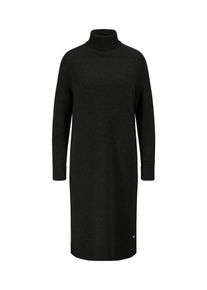 Fynch-Hatton Damen Strickkleid, schwarz, casual, Gr. M, Obermaterial: 100% Baumwolle, Kleider, mit elegantem Rollkragen