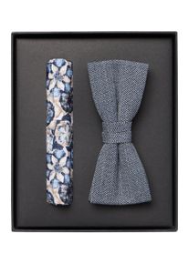 Venti Herren Fliege "Venti Accessoires gemustert", blau, 65% Polyester, 31% Viskose, 4% Elasthan, Fliegen