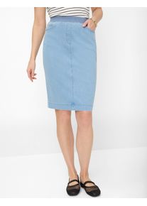 Damen Jeansrock "Style PAMINA SKIRT", blau, Gr. 48, RAPHAELA BY Brax, 50% Baumwolle, 40% Lyocell, 7% Elastomultiester, 3% Elasthan, Röcke