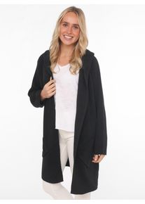 Zwillingsherz Damen Strickjacke ""Annabell"", schwarz, modisch, unifarben, Strick, Obermaterial: 60% Polyamid, 20% Polyester, 15% Wolle, 5% Alpaka,