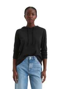 Marc O'Polo Damen Langarmshirt "aus weichem Single Jersey", schwarz, Gr. XS, MARC O'POLO DENIM, unifarben, Obermaterial: 100% Baumwolle, Shirts