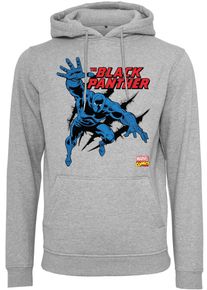 Merchcode Herren Kapuzensweatshirt "Merchcode Herren Black Panther Hoody", grau, Gr. M, unifarben, 65% Baumwolle, 35% Polyester, Sweatshirts