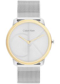 Calvin Klein Damen Quarzuhr "CK ICONIC 35 mm", silber, Armbanduhren, Armbanduhr, Damenuhr, Edelstahlarmband, analog