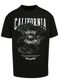 Herren T-Shirt "Upscale by Mister Tee Unisex La Familia Heavy Oversize Tee", schwarz, casual, Gr. L, UPSCALE BY MISTER TEE, unifarben, 100%