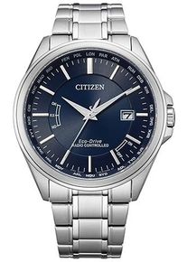 Citizen Herren Funkuhr, silber, Armbanduhren, Armbanduhr, Herrenuhr, Solar, Edelstahlarmband, Saphirglas, Datum