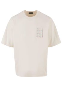 2Y STUDIOS Herren T-Shirt "2Y Studios Herren 2Y Good Vibes Only Oversize Tee", weiß, casual, Gr. S, bedruckt, 100% Baumwolle, Shirts