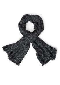 Calvin Klein Damen Modeschal "AP MNGRM JCQRD SCRF", schwarz, casual, gemustert, mehrfarbig, Web, Kunstfaser, Modetücher