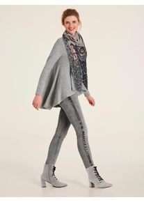 Heine Damen Rundhalsshirt "Rundhals-Shirt", grau, Gr. 34, meliert, unifarben, 95% Polyester, 5% Elasthan, Shirts