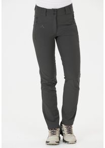 WHISTLER Damen Softshellhose "Gerd", grau, sportlich, Gr. 50, unifarben, 92% Polyester, 8% Elasthan, Hosen, aus atmungsaktivem und robustem Stretch