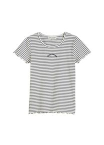 Marc O'Polo MARC O'POLO Damen T-Shirt "aus Bio-Baumwoll-Mix"sky blau stripe, Gr. 176, gestreift, Obermaterial: 96% Baumwolle, 4% Elasthan, Shirts