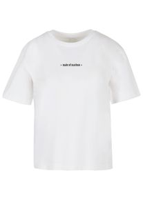 MISS TEE Herren T-Shirt "Miss Tee Damen Tattoed Wings Tee", weiß, casual, Gr. XS, bedruckt, 100% Baumwolle, Shirts