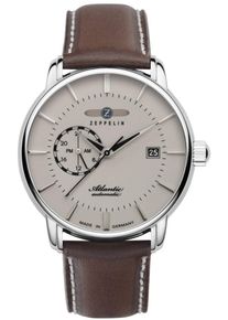 Zeppelin Herren Automatikuhr "Atlantic Automatic", braun, Armbanduhren, Armbanduhr, Herrenuhr, Datum, Lederarmband, Made in Germany