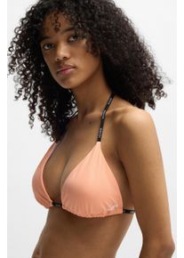 HUGO UNDERWEAR Damen Triangel-Bikini-Top "PURE_TRIANGLE"bright orange 825, casual, Gr. XL, mehrfarbig, Microfaser, Polyester, Elasthan,