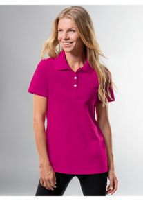 TRIGEMA Damen Poloshirt "TRIGEMA Poloshirt aus Baumwolle", pink, Basic, Gr. S, 100% Baumwolle, Shirts