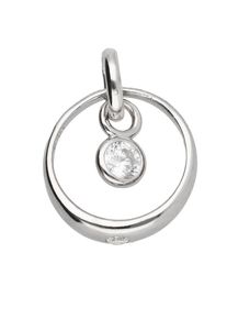 Adelia´s ADELIA ́S Damen Ketten-Anhänger "Damen 925 Silber Anhänger mit Zirkonia Ø 11,6 mm", Silber 925 (Sterlingsilber), silber, Silber 925 (Sterlingsilber),