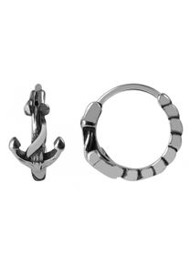 Adelia´s ADELIA ́S Damen Paar Creolen "Neuheit 2025 - Unisex Creolen aus Edelstahl Ø 11 mm", Unisex, Edelstahl, silber, Edelstahl, Ohrringe