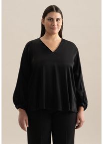 Seidensticker Damen Klassische Bluse "Schwarze Rose", schwarz, Gr. 48, unifarben, 100% Viskose, Blusen, Tunika Uni