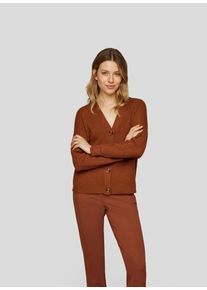 Rabe Damen Strickjacke "Strickjacke", braun, feminin, Gr. 46, unifarben, 50%Polyester 30%Viskose 20%Polyamid, Strickjacken