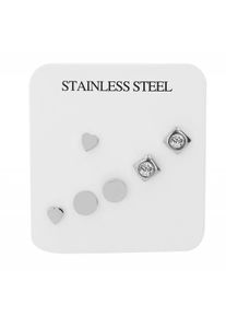 Adelia´s ADELIA ́S Damen Paar Ohrhänger "Neuheit 2025 - Damen Ohrstecker aus Edelstahl", Damen, Edelstahl, silber, Edelstahl, Ohrringe