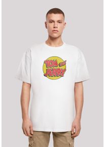 F4NT4STIC Herren T-Shirt "Tom And Jerry Circle Logo", weiß, casual, Gr. XL, Obermaterial: 100% Baumwolle, Shirts, Print