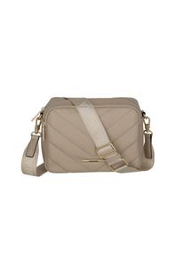 Travelite Damen Umhängetasche "BARBARA & Travelite BARBARA COZY Crossbody Bag", beige, Polyurethan (PU), unifarben, Taschen, Umhängetasche