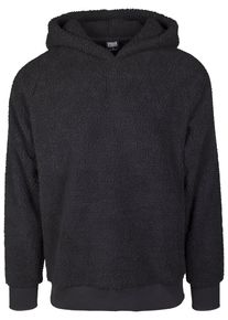 Urban Classics Herren Sweatshirt "Urban Classics Herren Sherpa Hoody", schwarz, Gr. L, unifarben, 100% Polyester, Sweatshirts