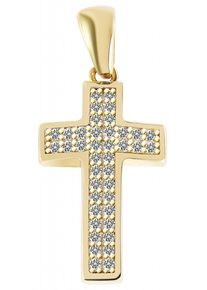 Adelia´s ADELIA ́S Damen Ketten-Anhänger "Neuheit 2025 - trendiger Kreuz Anhänger aus 375 Gold", Gelbgold 375, gold, Gelbgold 375, Schmuckanhänger
