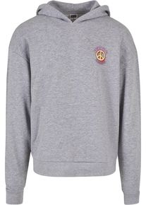 Urban Classics Herren Sweatshirt "Urban Classics Herren Big Peace Hoody", grau, Gr. M, unifarben, 100% Baumwolle, Sweatshirts