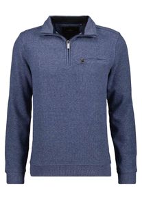 Ragman Herren Stehkragenpullover, blau, casual, Gr. XXXL, 60% Cotton 40% Polyester, Pullover