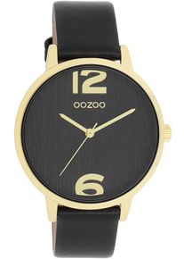 Oozoo Damen Quarzuhr, schwarz, Armbanduhren, Armbanduhr, Damenuhr, IP-Beschichtung, analog