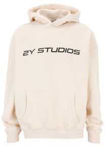 2Y STUDIOS Herren Kapuzensweatshirt "2Y Studios Herren Logo Oversize Hoodie", weiß, Gr. XXL, bedruckt, 70% Baumwolle, 30% Polyester, Sweatshirts