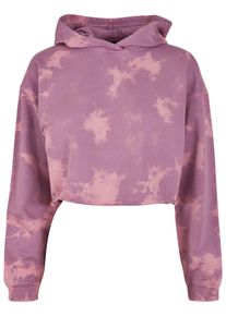 Urban Classics Damen Kapuzenpullover "Urban Classics Damen Ladies Oversized Short Bleached Hoody", lila, casual, Gr. XXXL, mehrfarbig, 100%