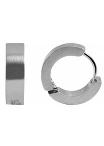 Adelia´s ADELIA ́S Damen Paar Creolen "Neuheit 2025 - Unisex Creolen aus Edelstahl Ø 9 mm", Unisex, Edelstahl, silber, Edelstahl, Ohrringe