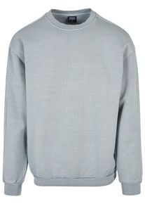 Urban Classics Herren Rundhalspullover "Urban Classics Herren Heavy Terry Garment Dye Crew", blau, casual, Gr. 5XL, unifarben, 100% Baumwolle,