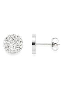 Leonardo Damen Paar Ohrstecker "015681, Matrix Lusso", Edelstahl, silber, Edelstahl, Ohrringe, mit Glassteinen
