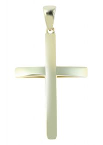 Adelia´s ADELIA ́S Damen Ketten-Anhänger "Neuheit 2025 - stylischer Kreuz Anhänger aus 585 Gold", Gelbgold 585, gold, Gelbgold 585, Schmuckanhänger