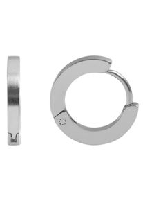 Adelia´s ADELIA ́S Damen Paar Creolen "Neuheit 2025 - Unisex Creolen aus Edelstahl Ø 12 mm", Unisex, Edelstahl, silber, Edelstahl, Ohrringe