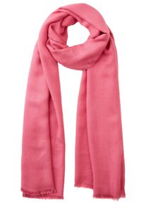 Laura Scott Damen Schal, pink, casual, unifarben, Web, Obermaterial: 100% Polyester, Modetücher, Schal-Tuch mit feinen Fransen - neue Farbe champagner