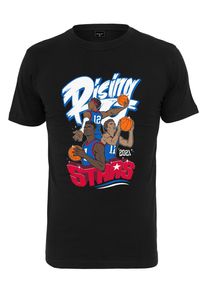 MisterTee Herren T-Shirt "MisterTee Herren Rising Stars Tee", schwarz, casual, Gr. XL, unifarben, 100% Baumwolle, Shirts