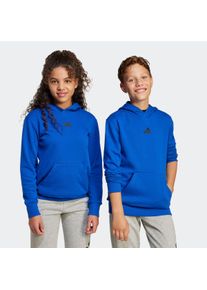 Kinder Kapuzensweatshirt "J SL FL HD 225", blau, sportlich, Gr. 164, adidas Sportswear, Obermaterial: 71% Baumwolle, 29% Polyester, Sweatshirts