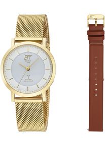 ETT Damen Funkuhr "Atacama", gold, Armbanduhren, Armbanduhr, Damenuhr, Solar, Geschenkidee
